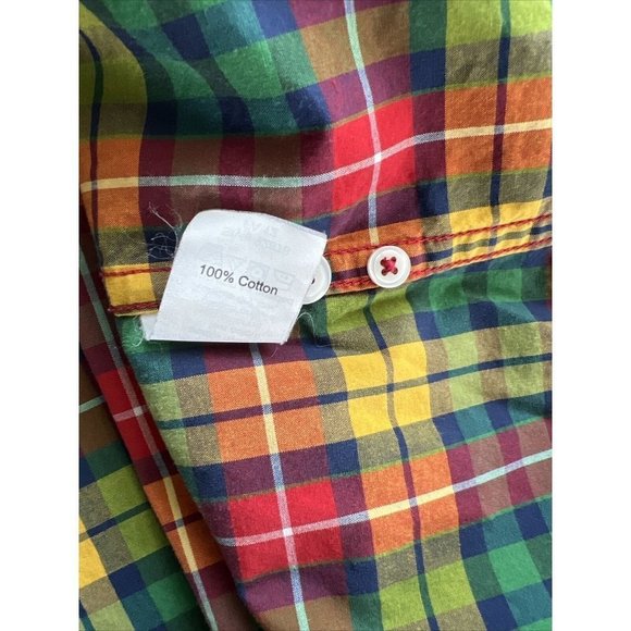 J. Crew Tartan Plaid Cotton Button Up Shirt - Men's Small - Picture 10 of 10